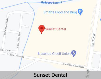 Map image for Dentures and Partial Dentures in Albuquerque, NM