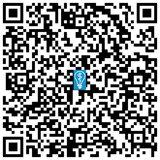 QR code image to open directions to Sunset Dental in Albuquerque, NM on mobile